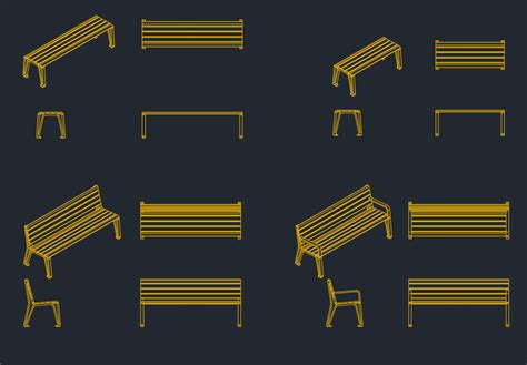 Cad blocks benches 59 MB)Mantle Sofa–Left Arm